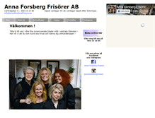Tablet Screenshot of annaforsbergfrisorer.se